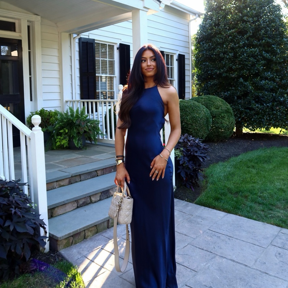 Reformation Jeany Halter Maxi gown